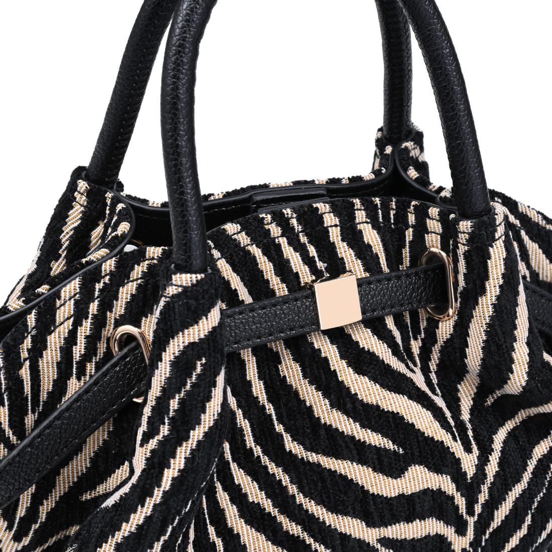 Urban Expressions Selena - Zebra Crossbody 840504214172 View 8 | Natural Black Zebra