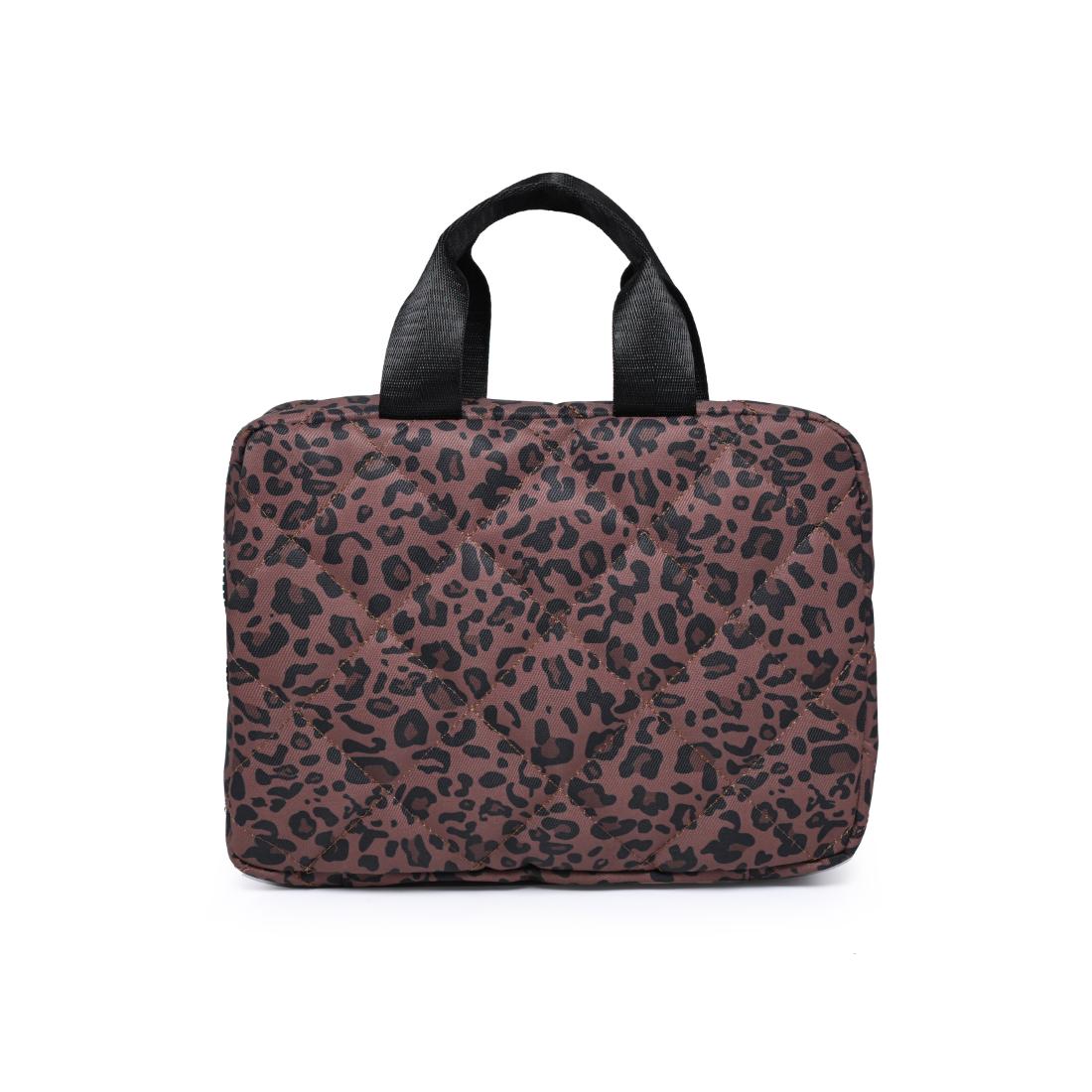 Urban Essentials Leopard Lane Brush Holder 840504209802 View 3 | Chocolate Leopard