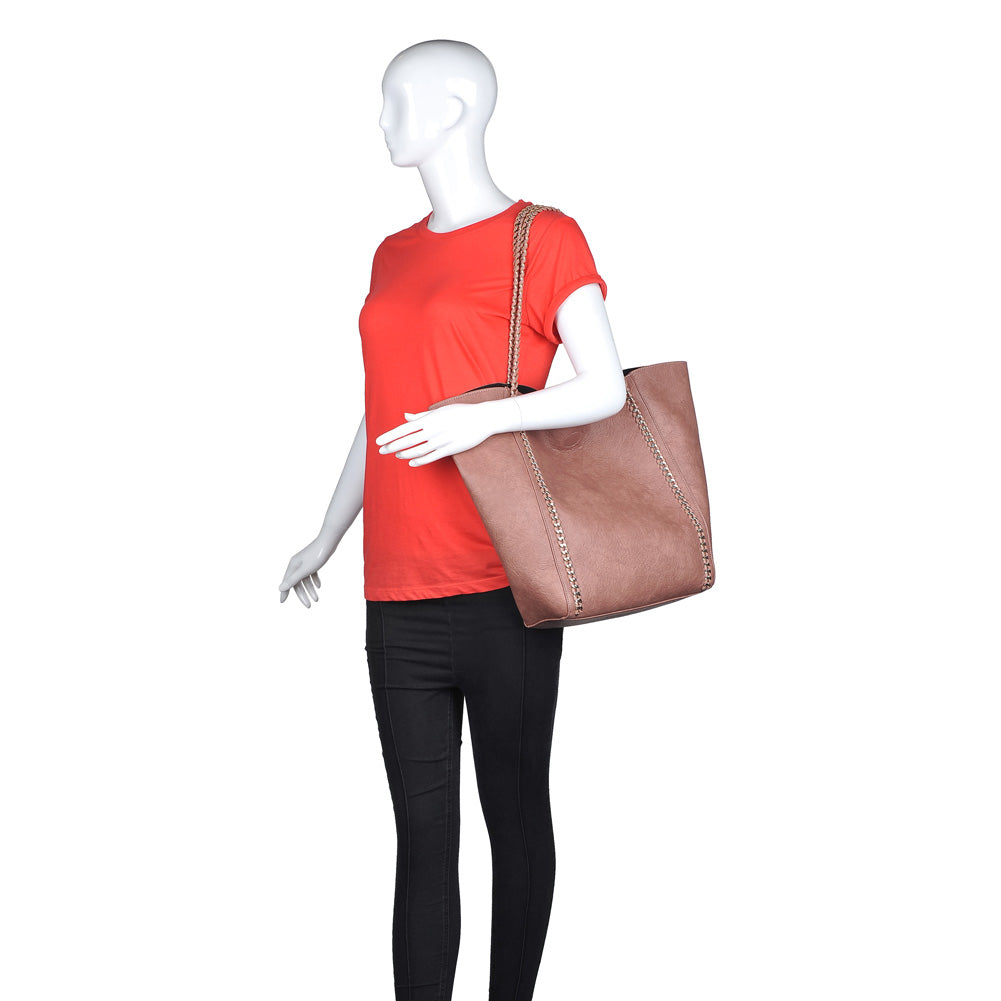 Product Image of Urban Expressions Matilda Tote NA-840611151445 View 5 | Mauve