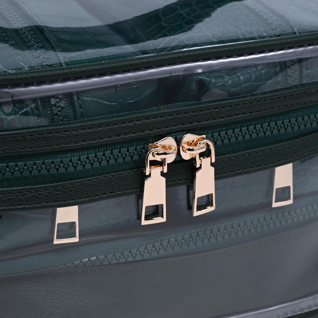 Urban Essentials Croc Chic - 4 Piece Train Case Set 840504215728 View 8 | Emerald