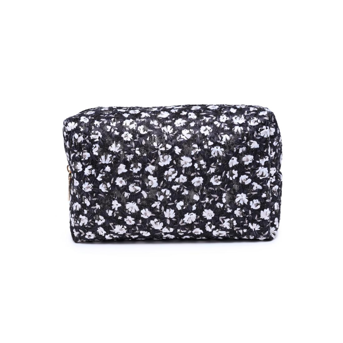 Urban Essentials City Bloom Cosmetic & Travel Organizer Pouch 840504207525 View 1 | Black