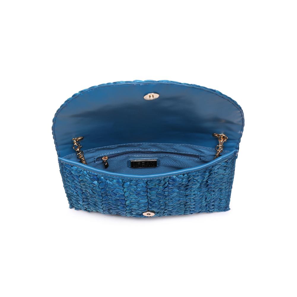 Woman wearing Blue Urban Expressions Aegean Clutch 840611147240 View 9 | Blue