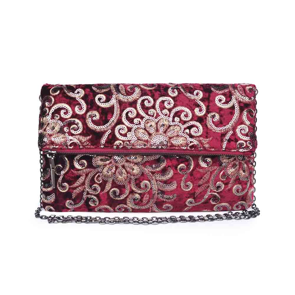 Product Image of Urban Expressions Rhapsody Clutch 840611139740 View 1 | Burgundy