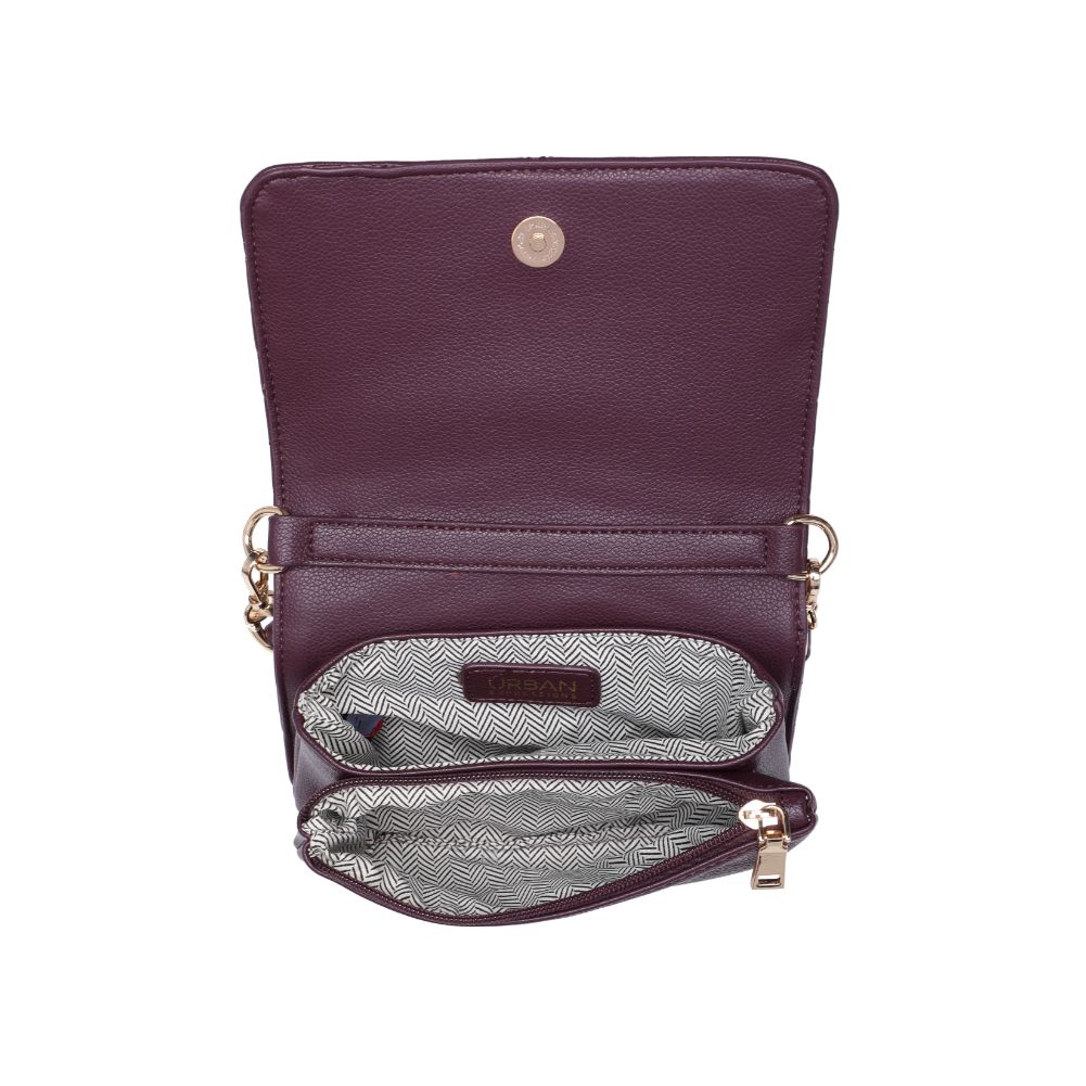 Product Image of Urban Expressions Genny - Chevron Stitch Crossbody 818209017190 View 8 | Merlot