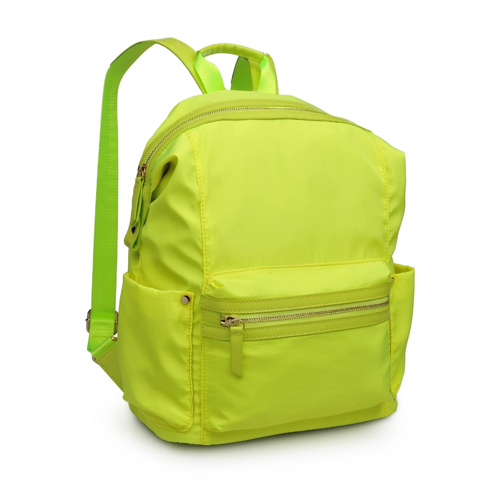 Woman wearing Neon Yellow Urban Expressions Zenon Backpack 840611167125 View 6 | Neon Yellow