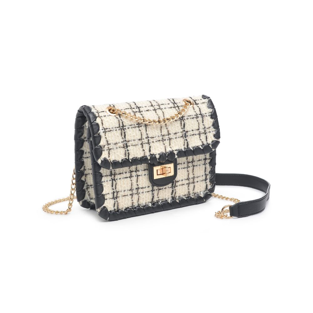 Product Image of Urban Expressions Marjorie Crossbody 840611101129 View 6 | Black White
