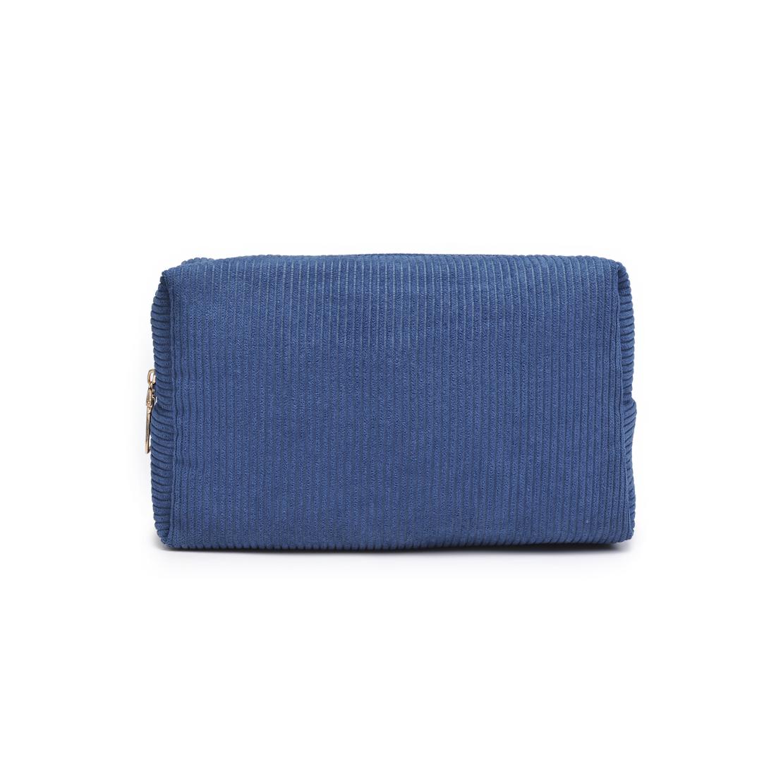 Urban Essentials Cordially Yours - Corduroy Cosmetic & Travel Organizer Pouch 840611197016 View 5 | Denim