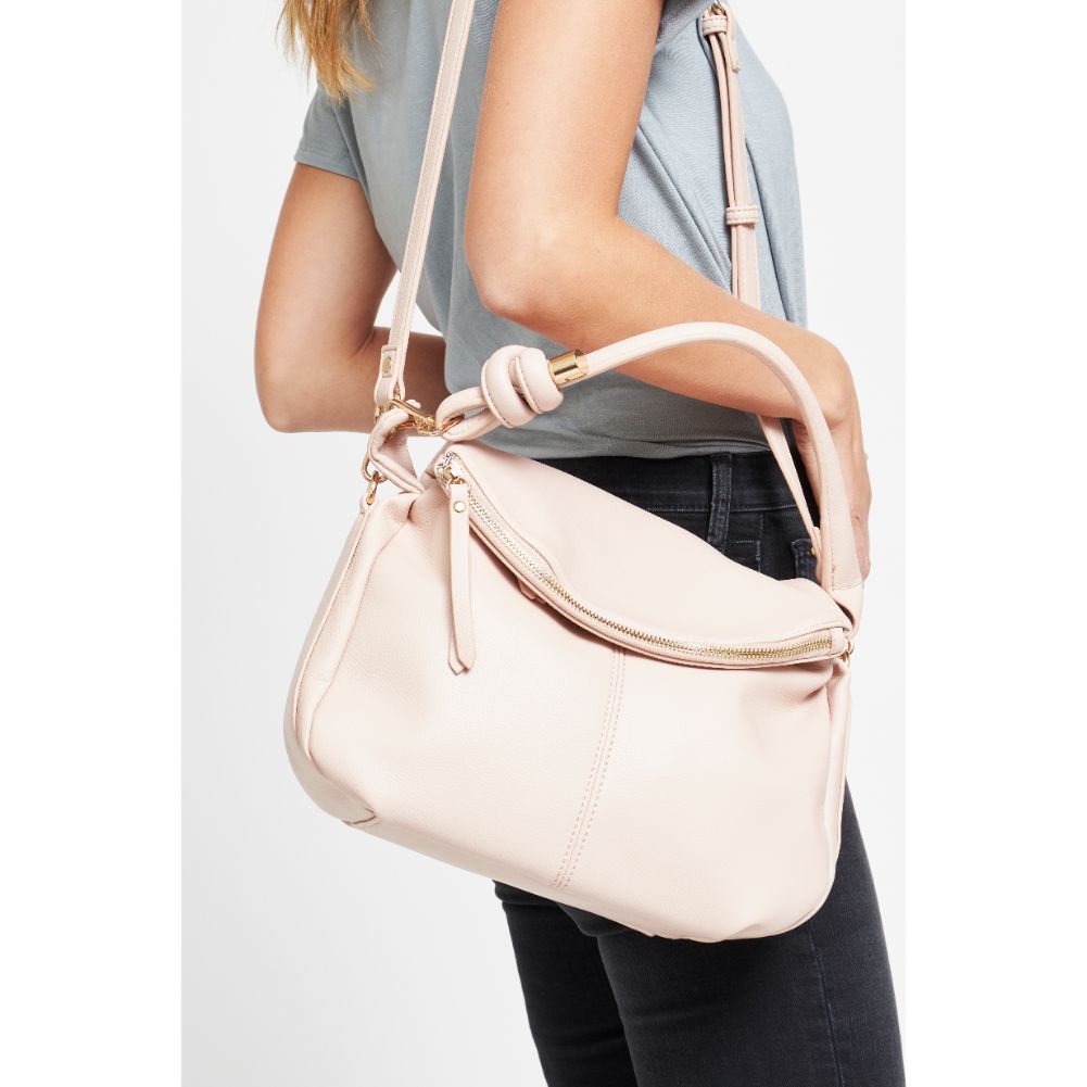 Woman wearing Natural Urban Expressions Layla Messenger 840611179050 View 3 | Natural