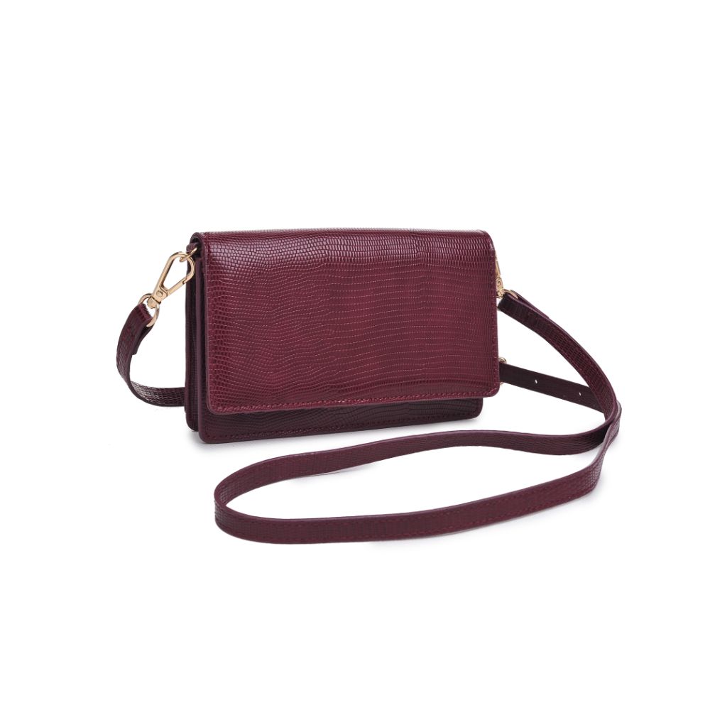 Product Image of Urban Expressions Emma Lizard Crossbody 840611173935 View 2 | Wine