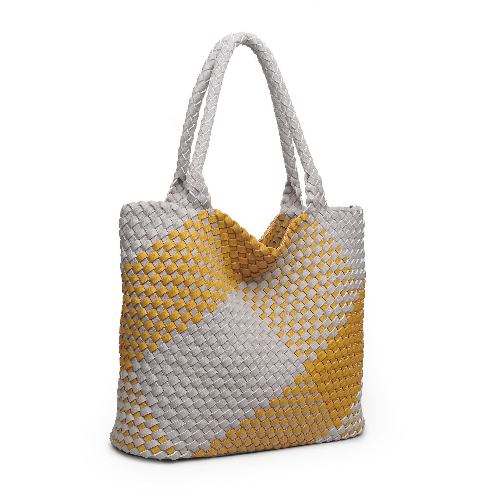 Product Image of Urban Expressions Cebu Tote 840611169600 View 2 | Grey Yellow