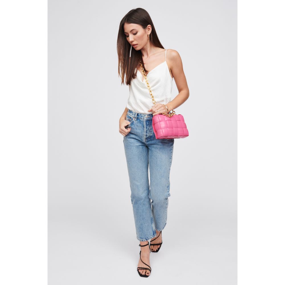 Woman wearing Peony Urban Expressions Ines Crossbody 818209015073 View 3 | Peony