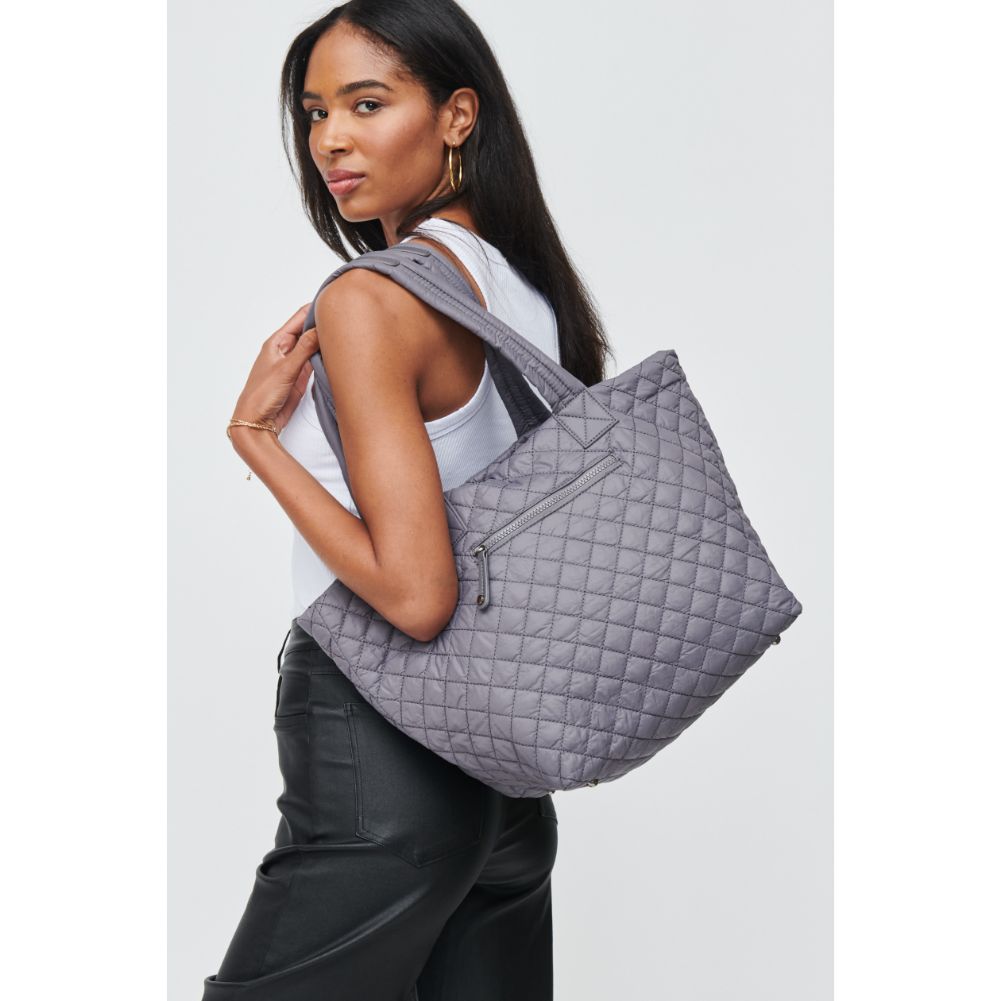 Woman wearing Carbon Urban Expressions Breakaway Tote 840611173683 View 1 | Carbon