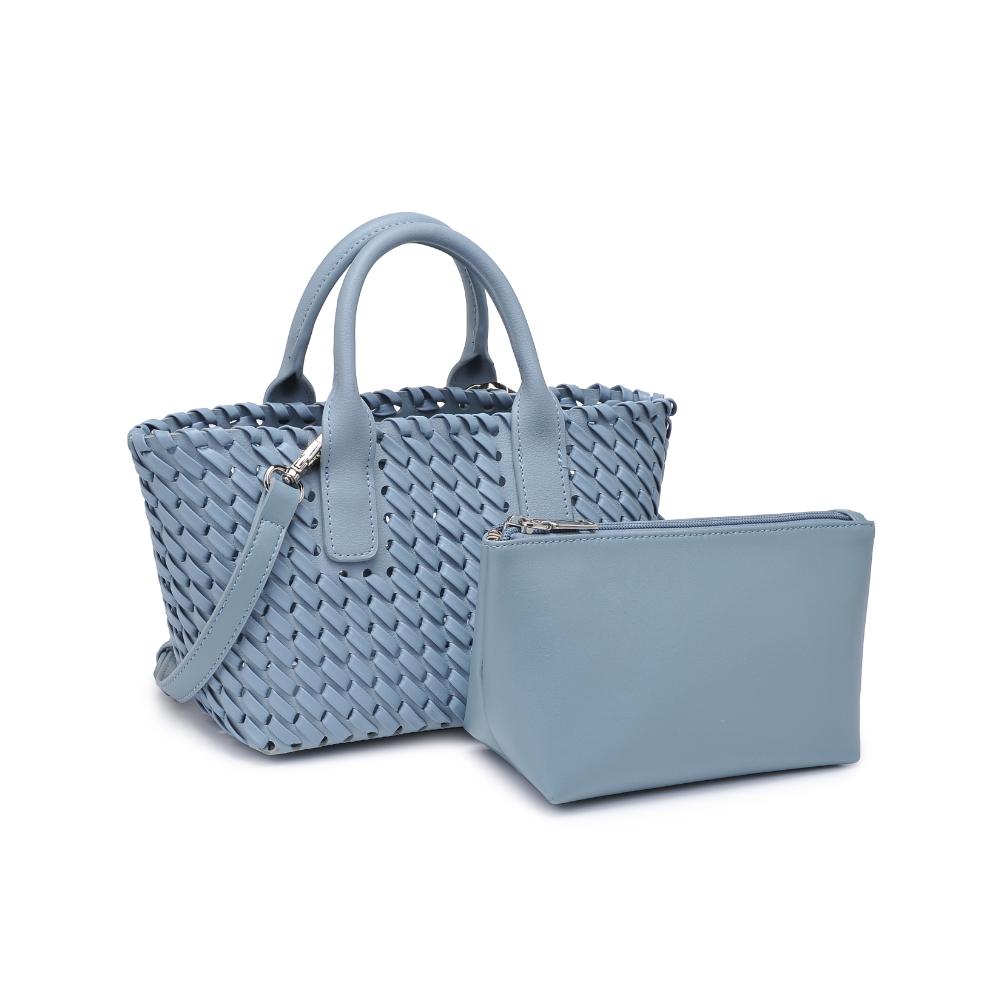 Woman wearing Denim Urban Expressions Paisley Tote 840611126344 View 6 | Denim