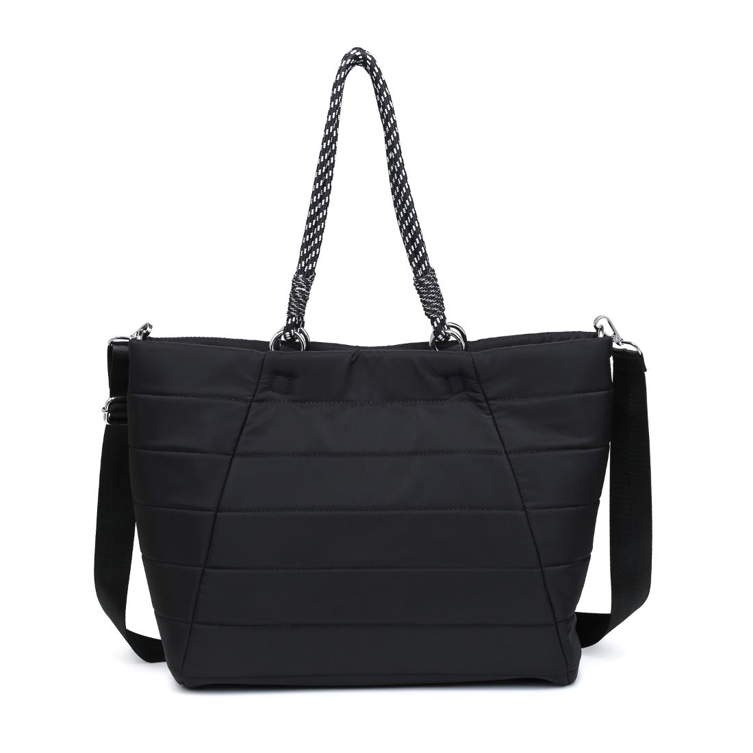 Woman wearing Black Urban Expressions Lyla Tote 840504206122 View 5 | Black