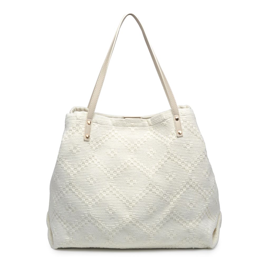 Product Image of Urban Expressions Lauren Tote 818209017916 View 5 | Cream