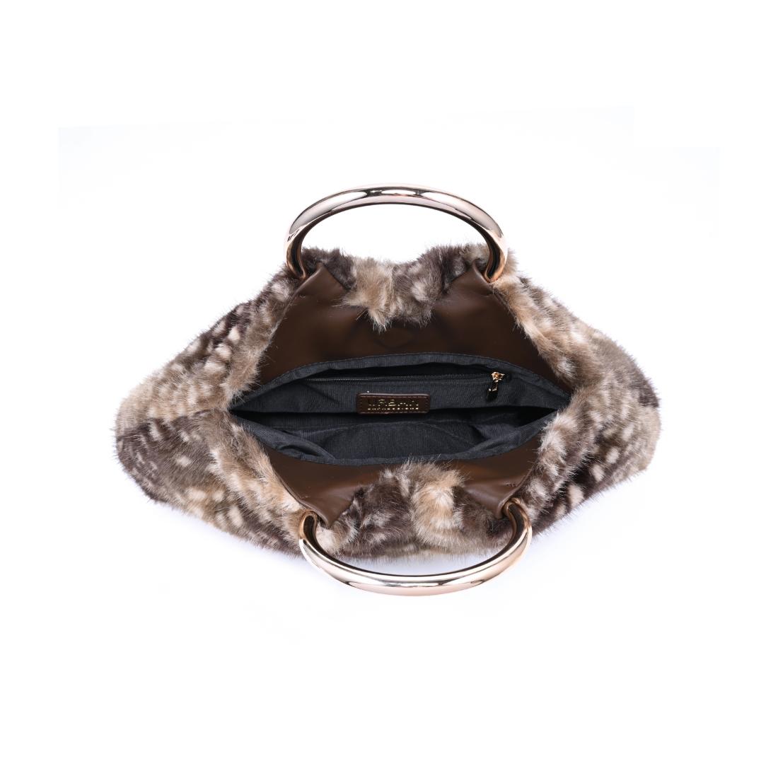 Urban Expressions Keala - Faux Fur Tote 840504216046 View 4 | Chocolate Fawn
