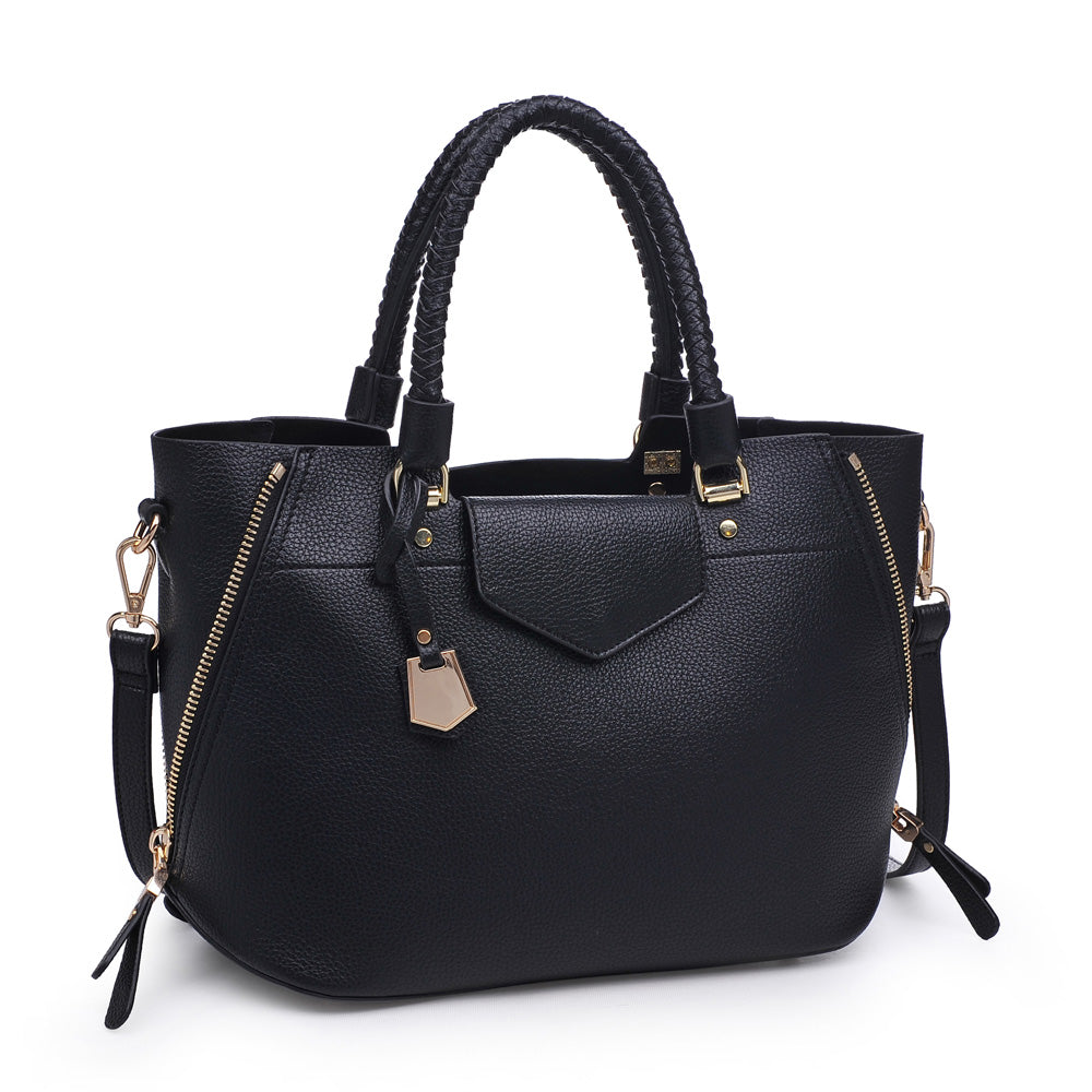 Product Image of Urban Expressions Phoenix Satchel NA-840611158529 View 2 | Black