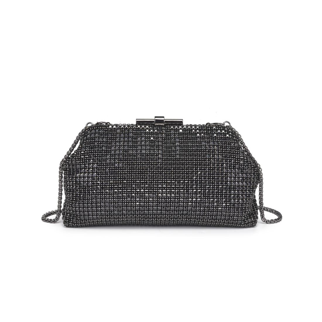 Product Image of Urban Expressions Delfina Evening Bag 840611198648 View 5 | Black