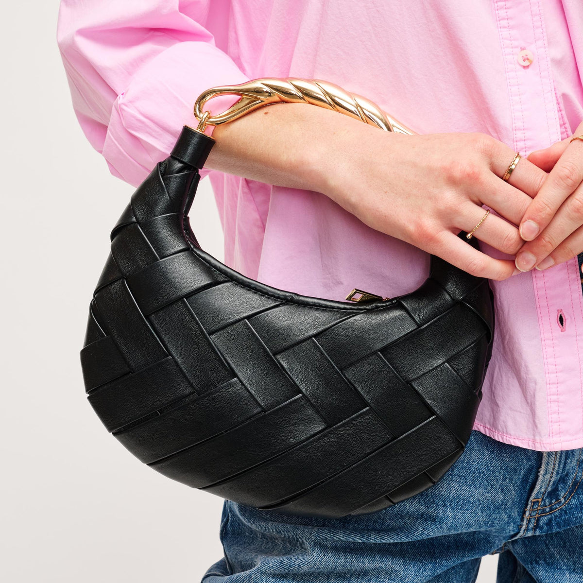 Woman wearing Black Urban Expressions Pamela Crossbody 840611195593 View 1 | Black