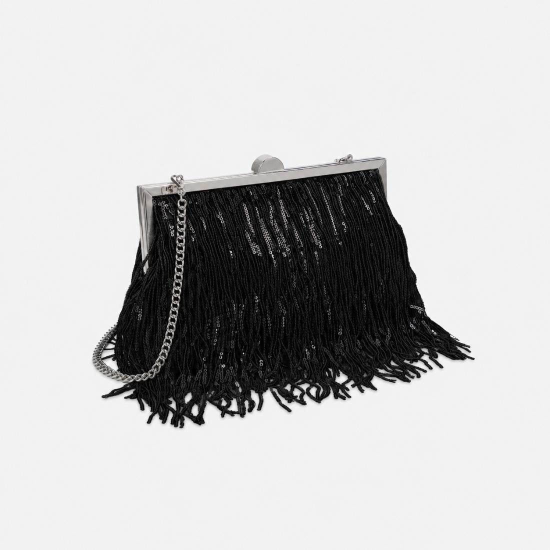 Urban Expressions Celestia Evening Bag 840504213823 View 2 | Black