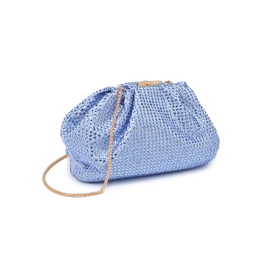 Woman wearing Sky Blue Urban Expressions Arielle Evening Bag 840611132758 View 6 | Sky Blue