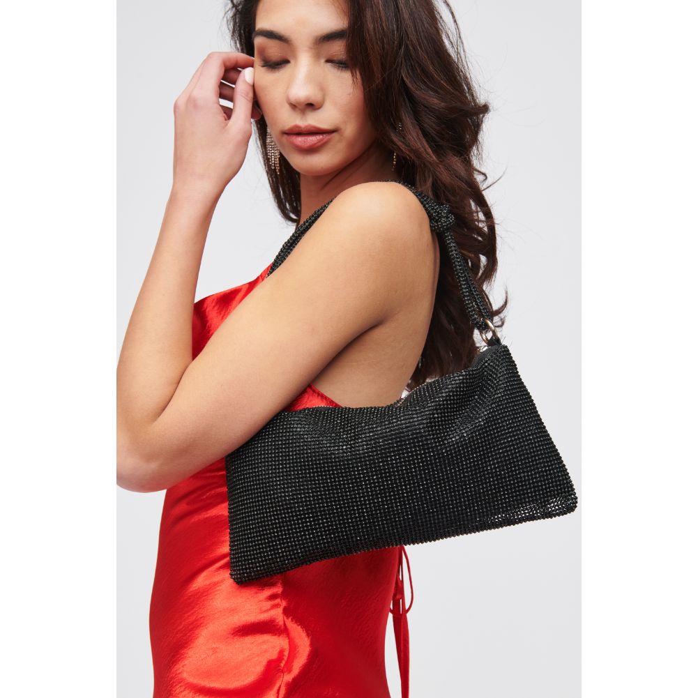 Woman wearing Black Urban Expressions Paris Evening Bag 818209012645 View 1 | Black