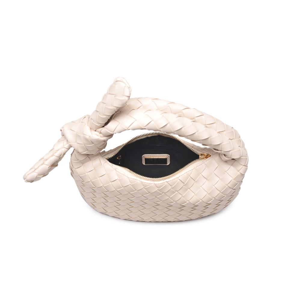 Woman wearing Oatmilk Urban Expressions Lizbeth Clutch 840611127808 View 9 | Oatmilk