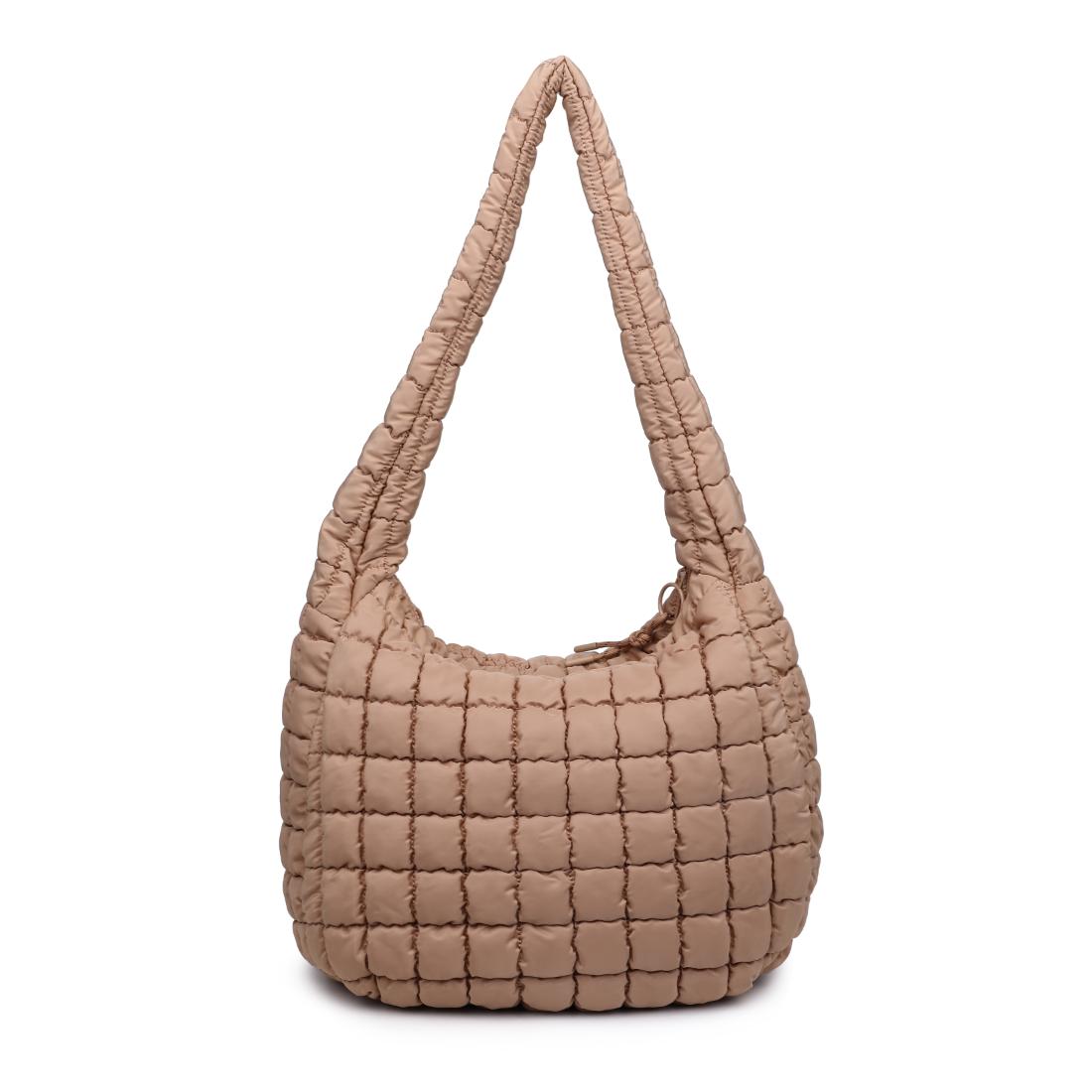 Woman wearing Natural Urban Expressions Tamsin - Quilted Puffer Hobo 840504200496 View 7 | Natural