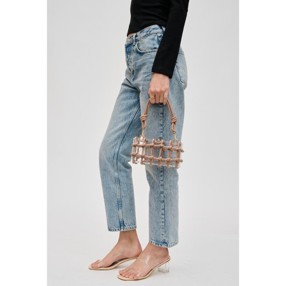 Woman wearing Natural Urban Expressions Mavis Evening Bag 840611191687 View 2 | Natural