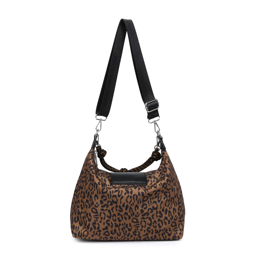 Woman wearing Leopard Urban Expressions Nova Hobo 840504206115 View 7 | Leopard