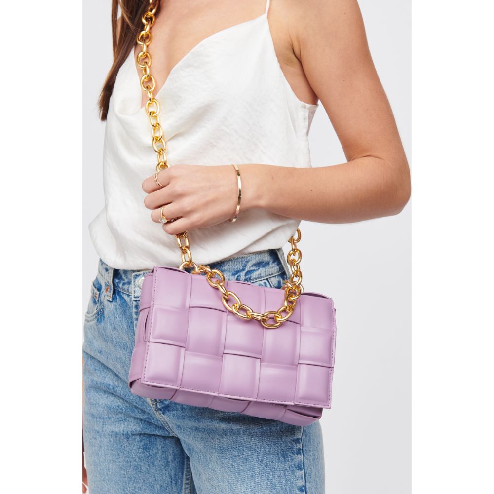 Woman wearing Lavender Urban Expressions Ines Crossbody 818209015080 View 2 | Lavender