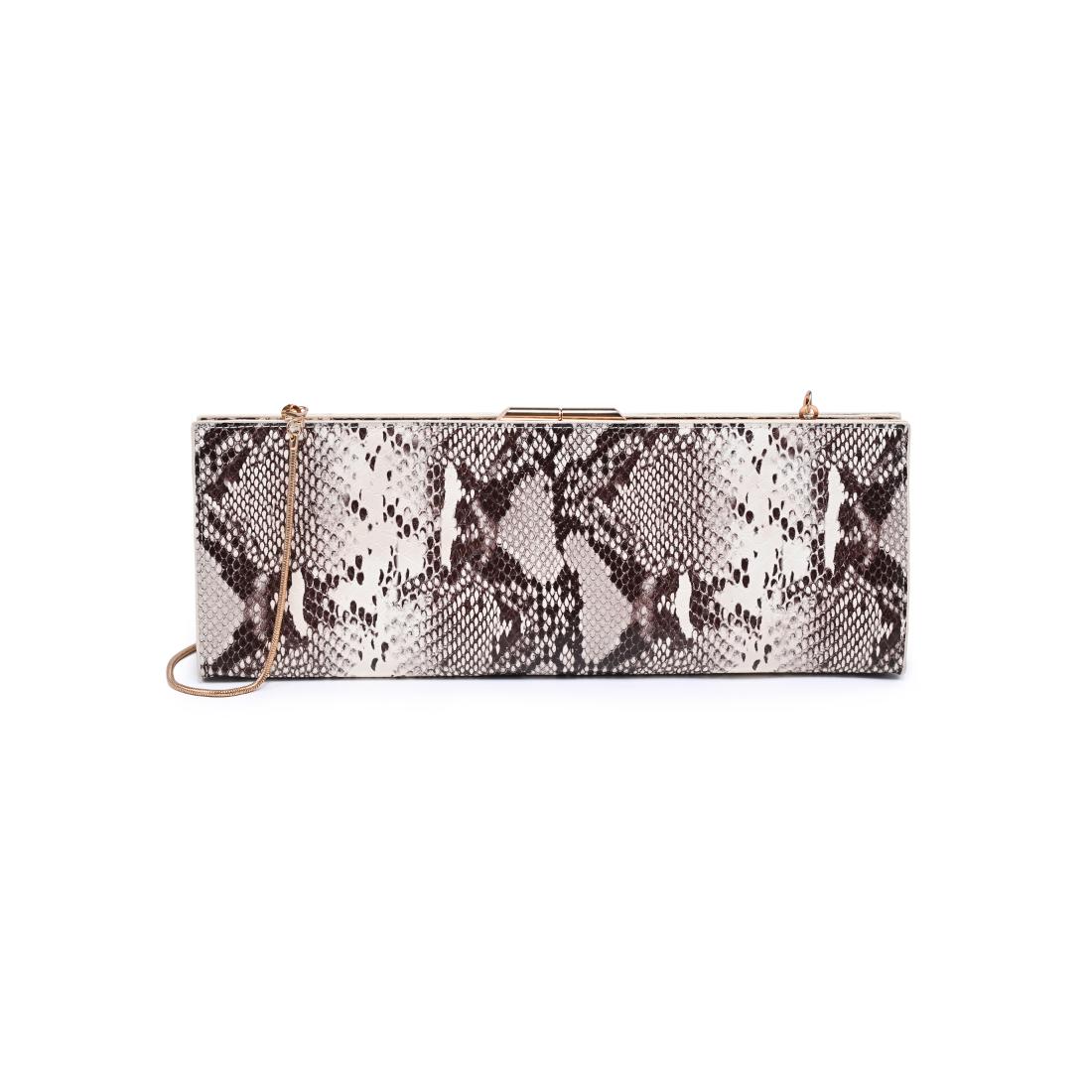 Urban Expressions Nazlee - Snake Clutch 840504212574 View 5 | Brown Multi