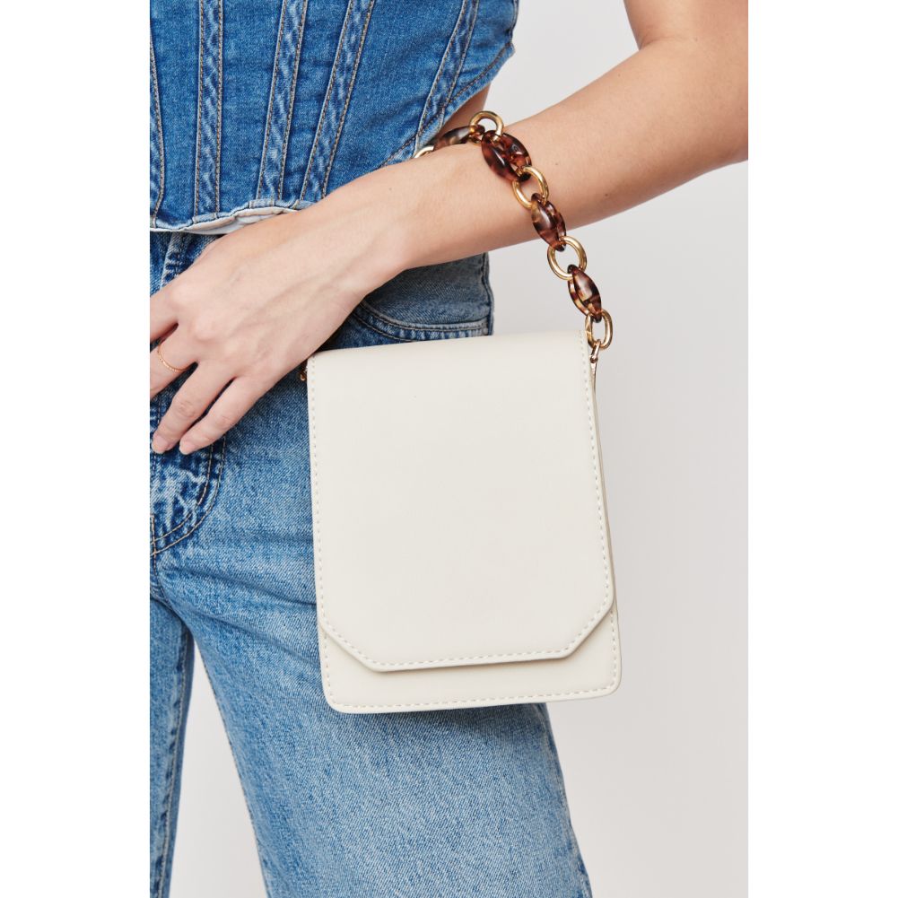 Woman wearing Cream Urban Expressions Bobbie Crossbody 840611102379 View 4 | Cream