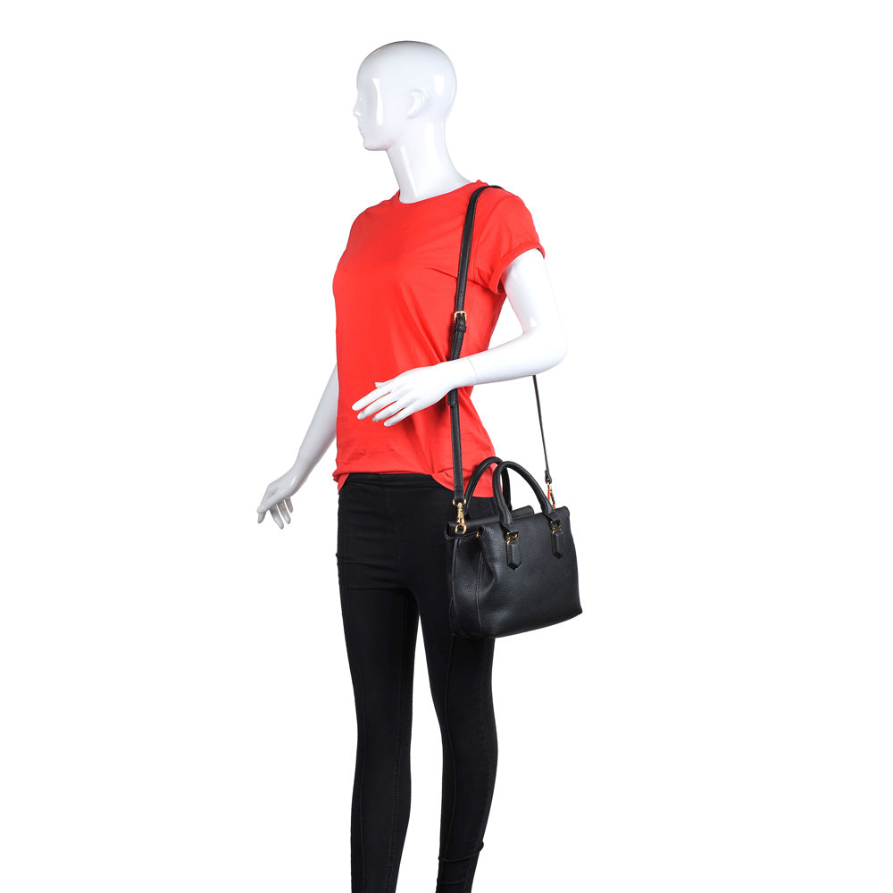 Product Image of Urban Expressions Emmylou Satchel NA-840611146465 View 5 | Black