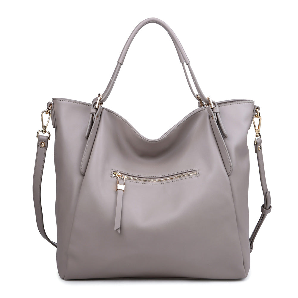 Product Image of Urban Expressions Jak Pebble Tote NA-840611155191 View 3 | Grey