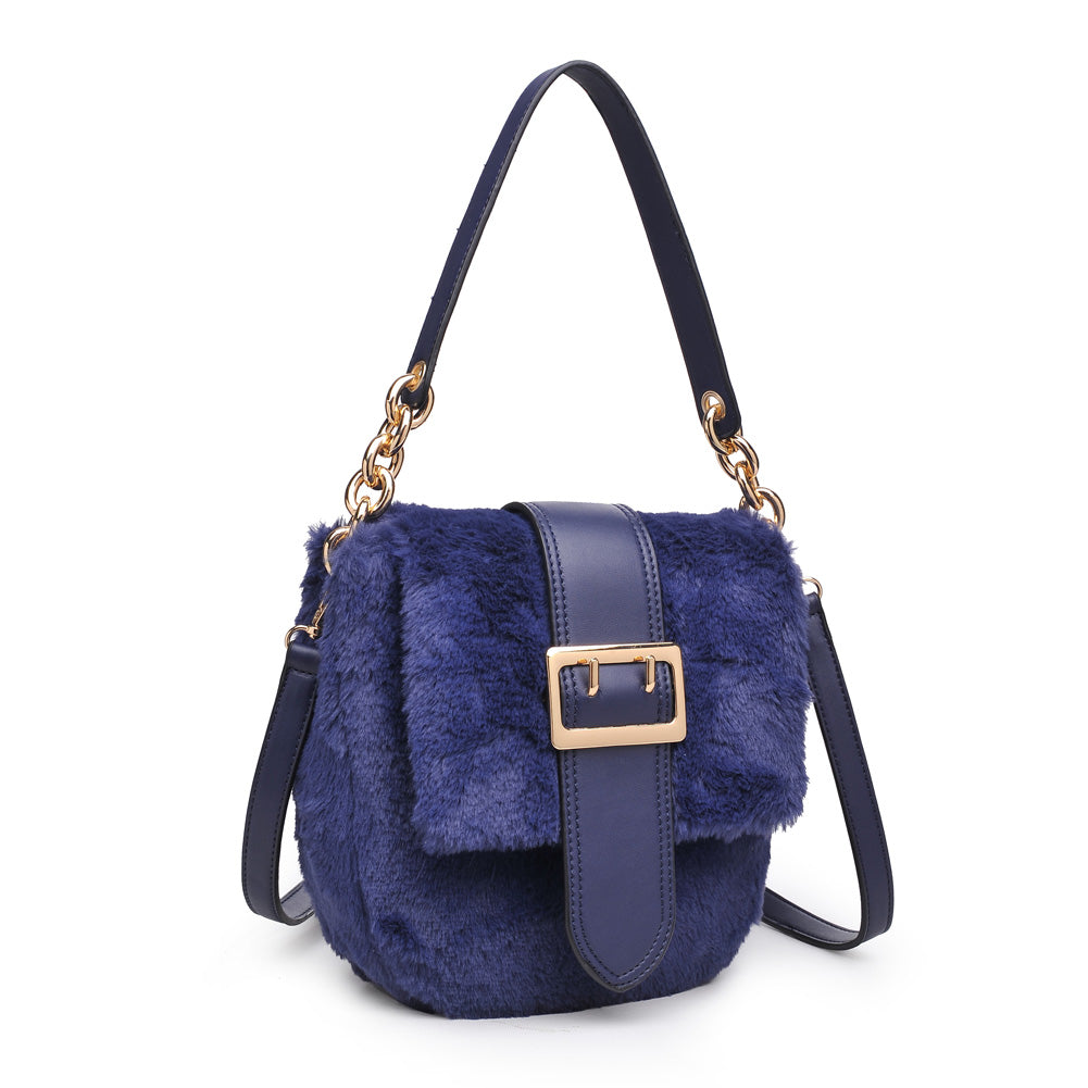 Woman wearing Navy Urban Expressions Sully Crossbody NA-840611154316 View 6 | Navy