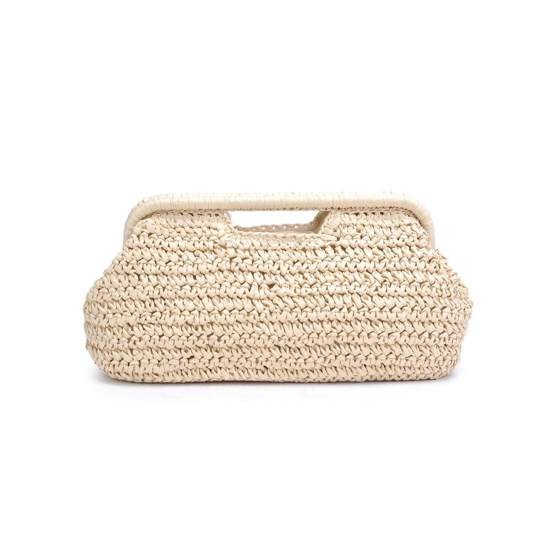 Woman wearing Ivory Urban Expressions Lani Clutch 840611151612 View 7 | Ivory