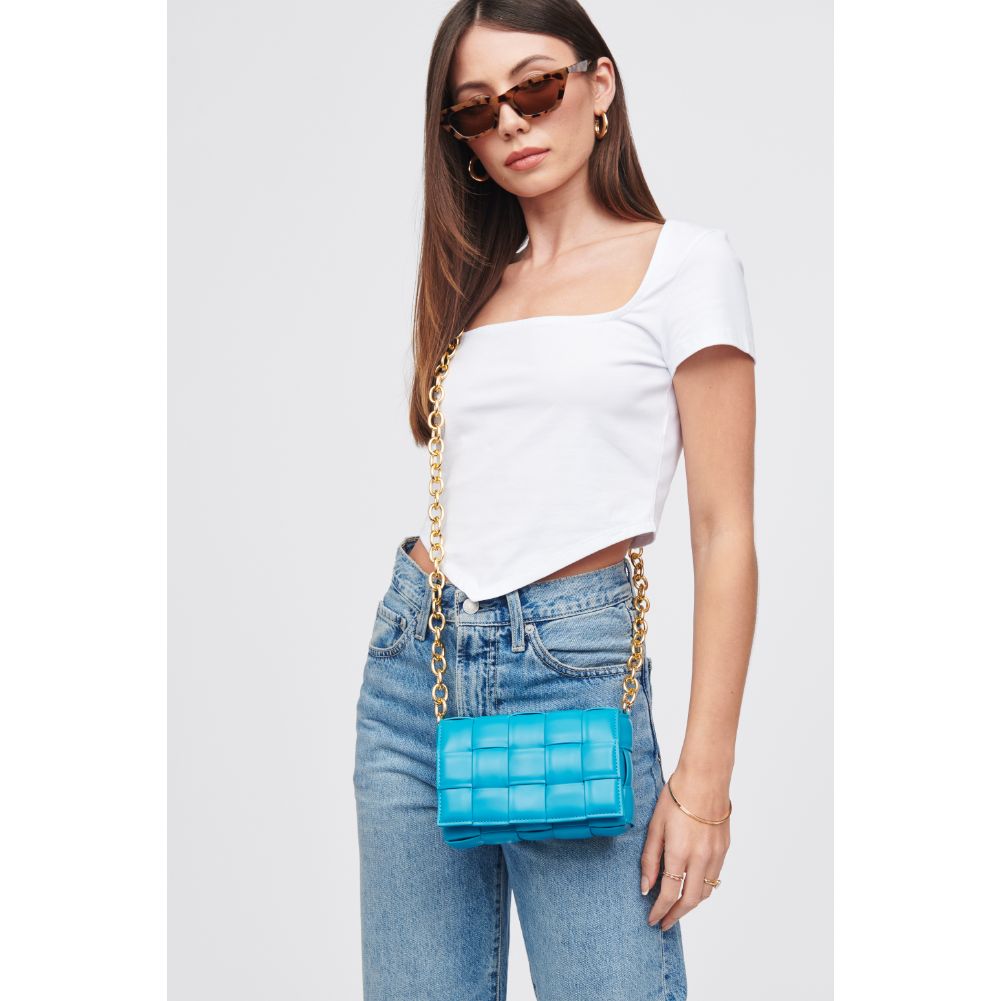 Woman wearing Ocean Urban Expressions Holden Crossbody 818209018319 View 2 | Ocean