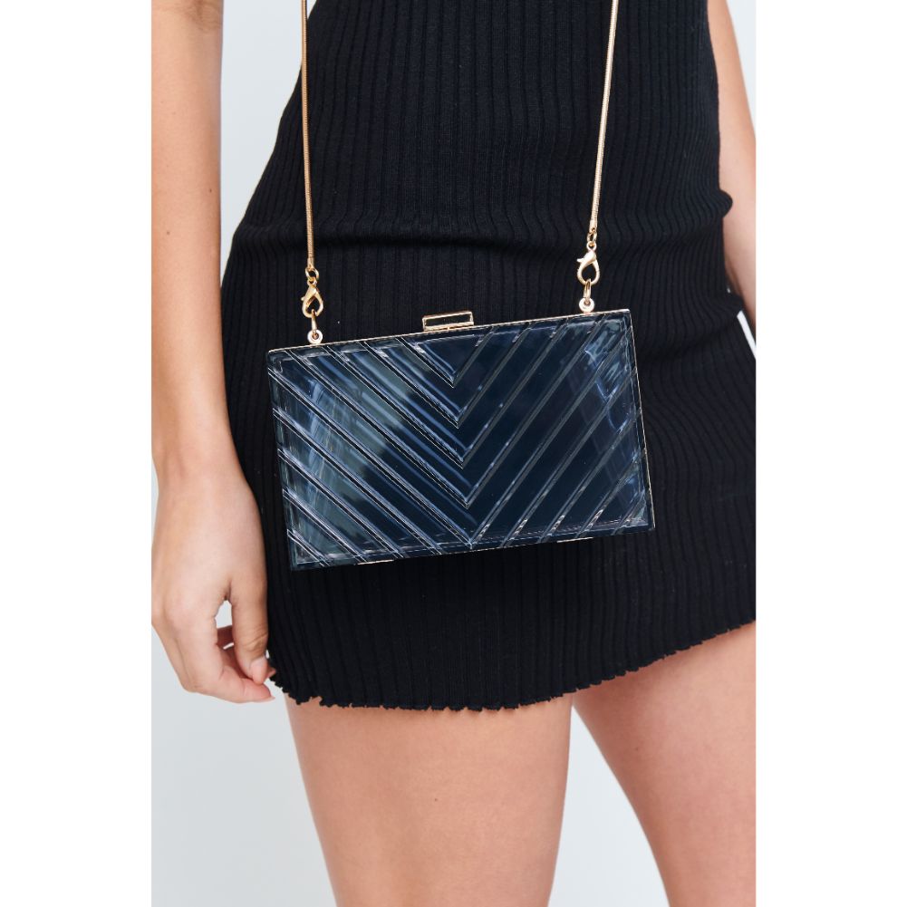 Woman wearing Black Urban Expressions Iggy Evening Bag 840611177506 View 2 | Black