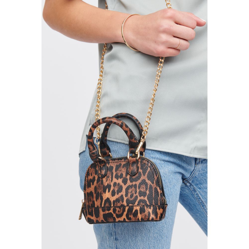Woman wearing Leopard Urban Expressions Bambi Crossbody 818209013703 View 2 | Leopard