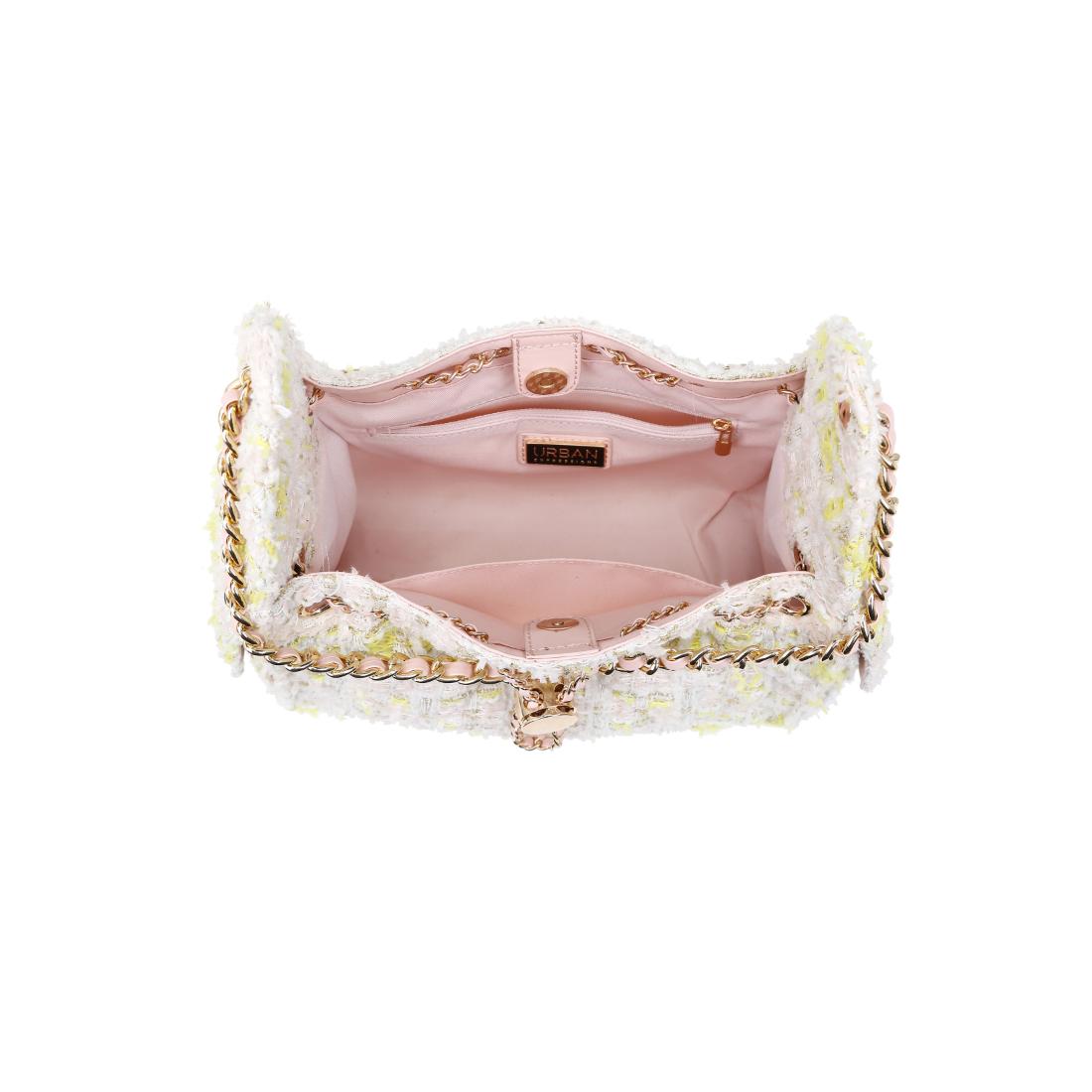 Woman wearing Pink Multi Urban Expressions Paisely Shoulder Bag 840504208485 View 9 | Pink Multi