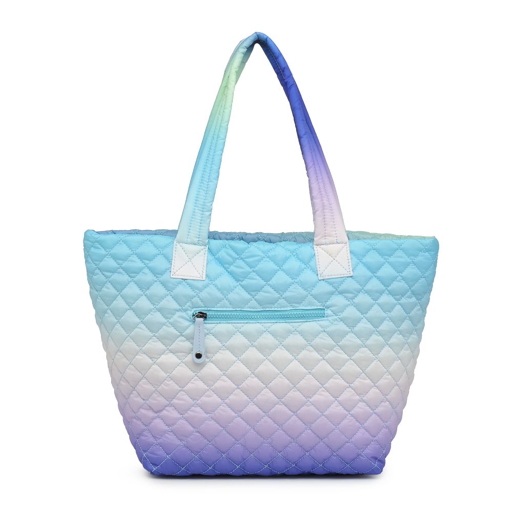 Woman wearing Sky Multi Urban Expressions Breakaway Tote 818209018487 View 7 | Sky Multi