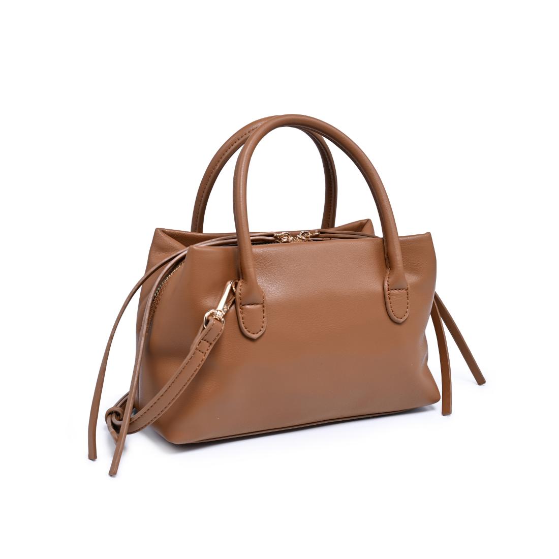 Woman wearing Camel Urban Expressions Logan Crossbody 840504205354 View 6 | Camel