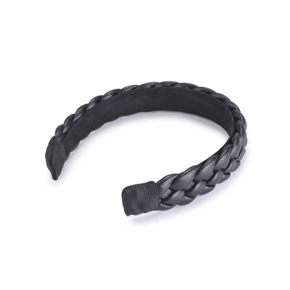 Braided Vegan Leather Headband - Urban Expressions