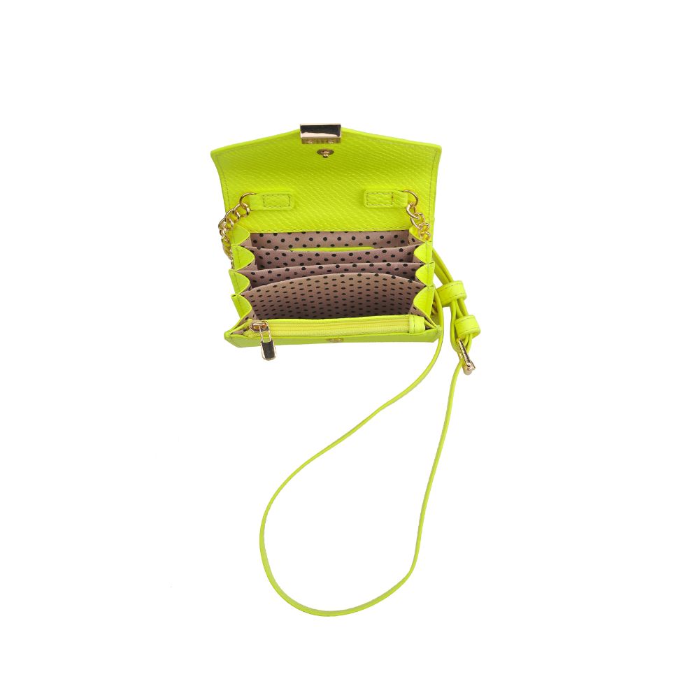 Product Image of Urban Expressions Jasmine Crossbody 840611171207 View 4 | Neon Yellow