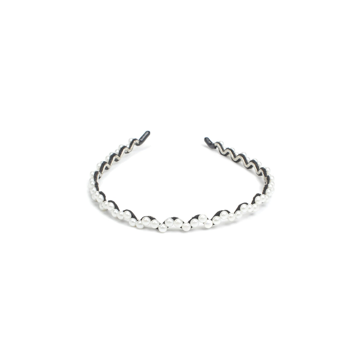 Product Image of Urban Expressions Narrow Pearl Headband Headband 818209014342 View 1 | Pearl