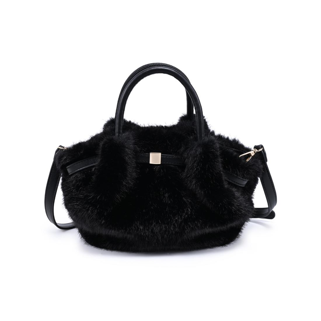 Urban Expressions Selena - Faux Fur Crossbody 840504210600 View 1 | Black