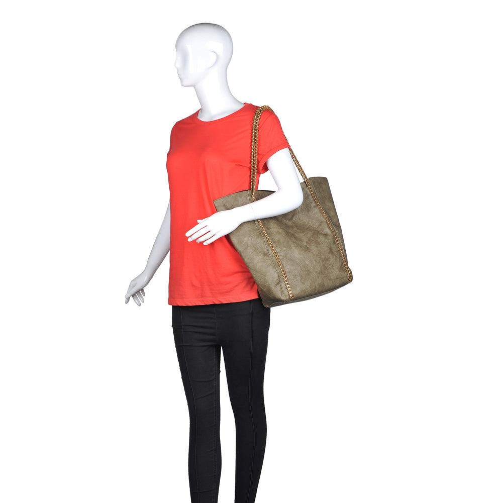 Product Image of Urban Expressions Matilda Tote NA-840611151452 View 5 | Olive