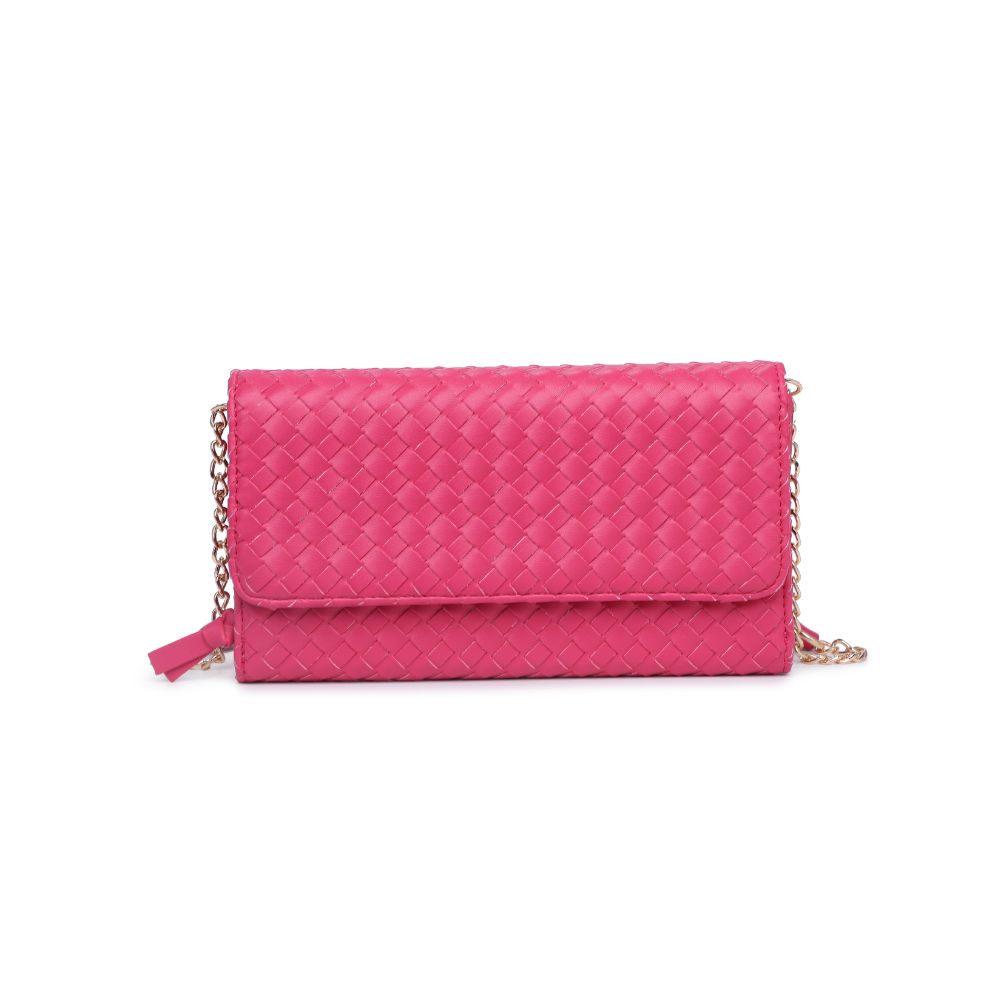 Woman wearing Bubblegum Urban Expressions Wallis Crossbody 840611107510 View 5 | Bubblegum