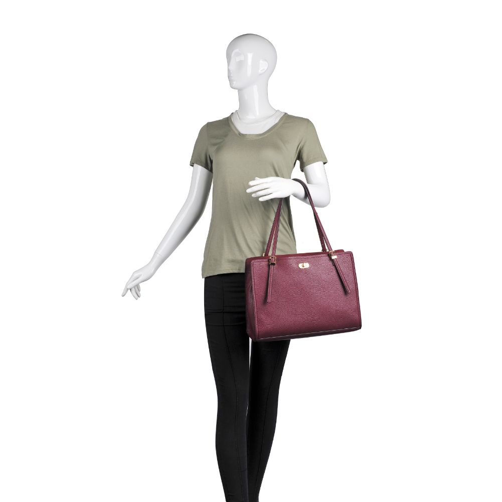 Product Image of Urban Expressions Tanya Tote NA-840611166326 View 5 | Burgundy